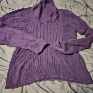 Pria ribbed purple sweater